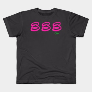 333 Wide Pink Kids T-Shirt